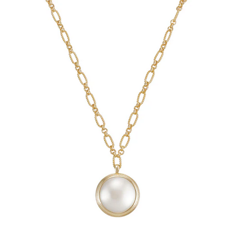 Natalie Wood Solaris Pendant Necklace in Pearl