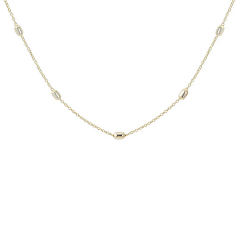 Natalie Wood Everyday Beaded Layering Gold Necklace