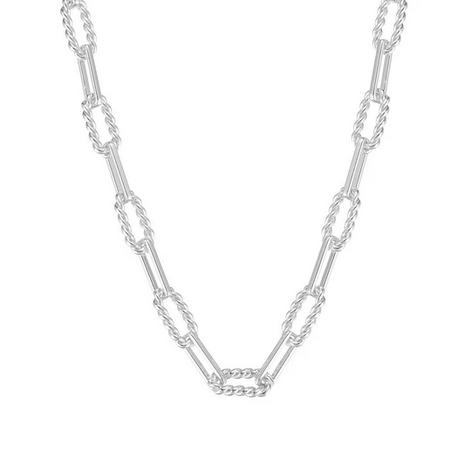 Natalie Wood She's Spicy Mini Chain Link Necklace- Silver