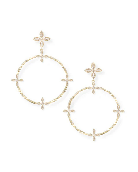 Natalie Wood Radiant Beaded Statement Earring Gold
