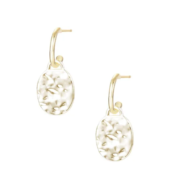 Natalie Wood Horizon Mini Drop Earrings Gold