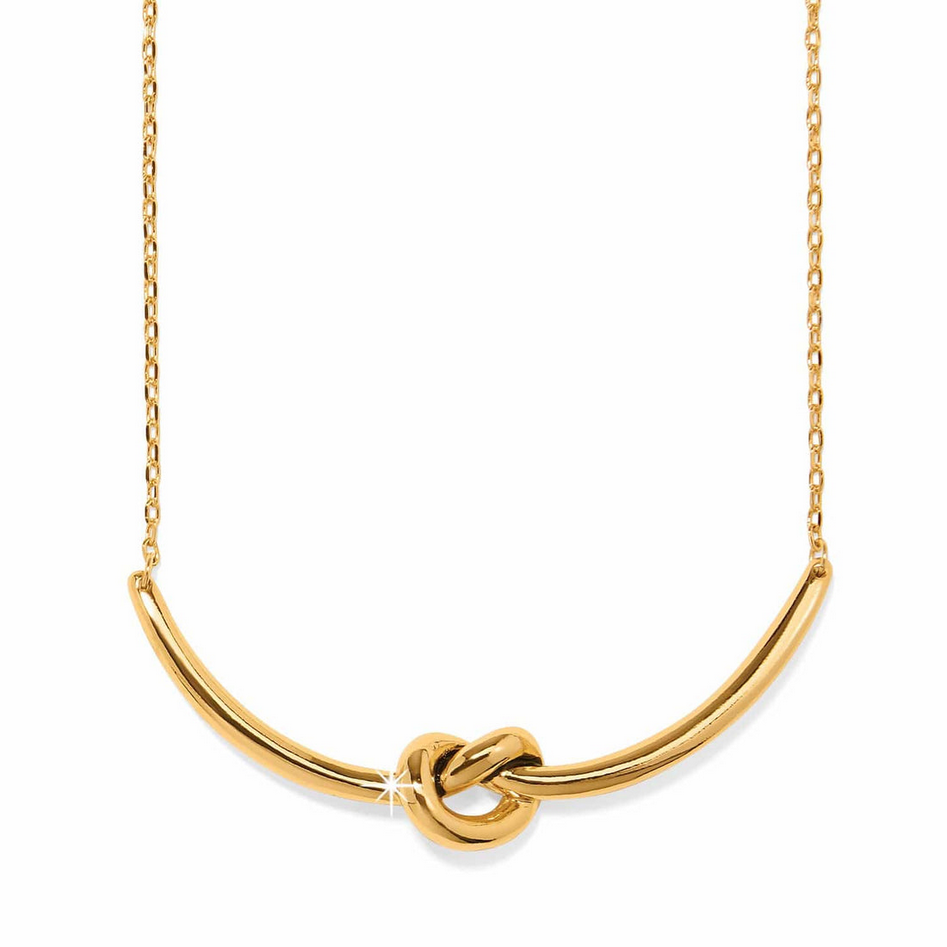 Brighton Interlock Single Knot Gold Necklace