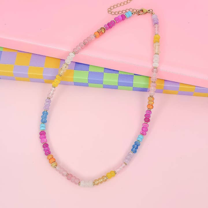 Treasure Jewels Rainbow Sugar Gemstone Necklace