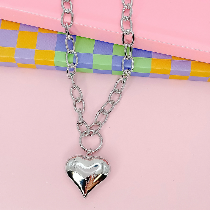 Treasure Jewels Heartbreaker Silver Necklace