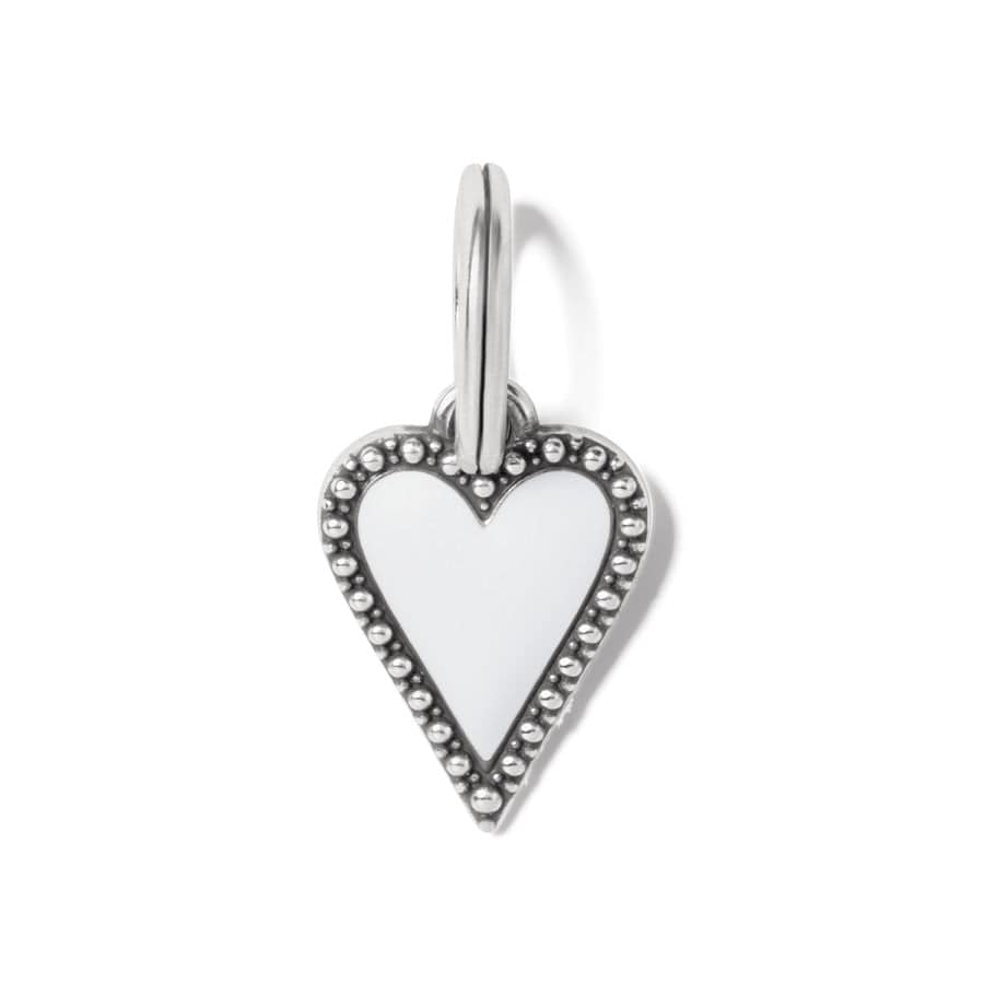 Brighton Dazzling Heart Charm White