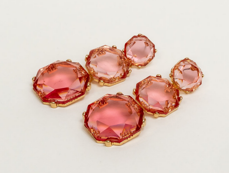 Coastal Grit Lucy Earrings Pink