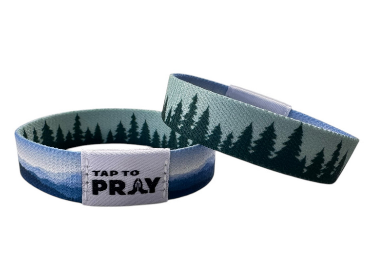 Tap to Pray Wristbands Mountains & Forests