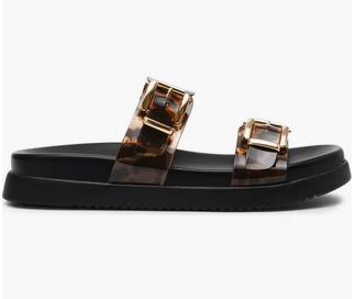 DV Ubar Leopard Black Slides