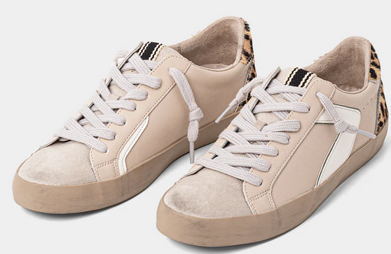 ShuShop Robbie Leopard Detail Sneaker