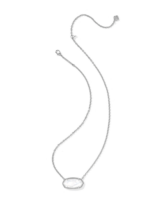 Kendra Scott Elisa Stmt Necklace -- Rhod MOP