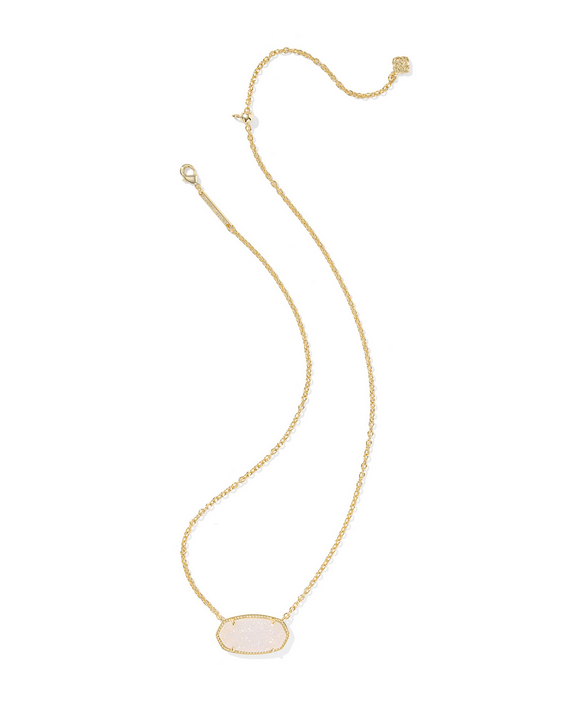 Kendra Scott Elisa Stmt Necklace -- Gold Iri Drusy