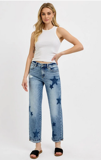Risen Star Shadow Boyfriend Jeans