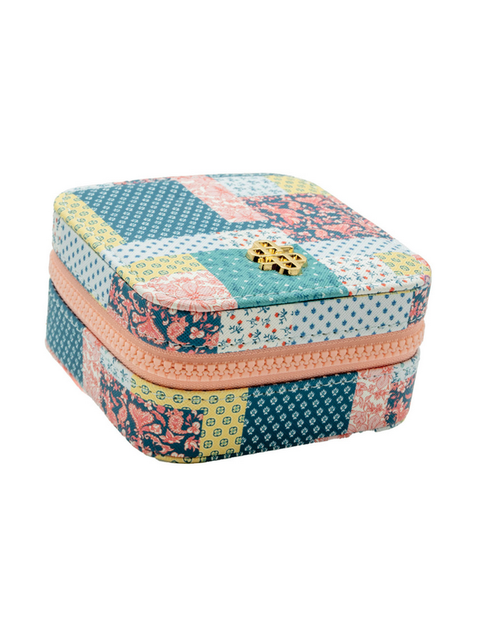 Quilt Pattern Square Jewelry Case