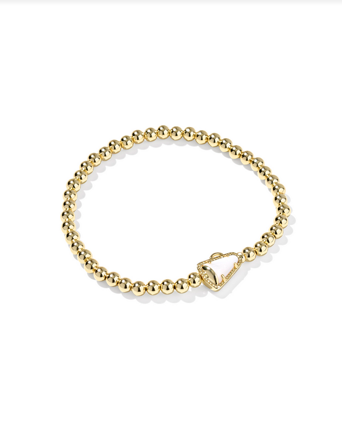 Kendra Scott Cheer Strch Brc Gold White MOP