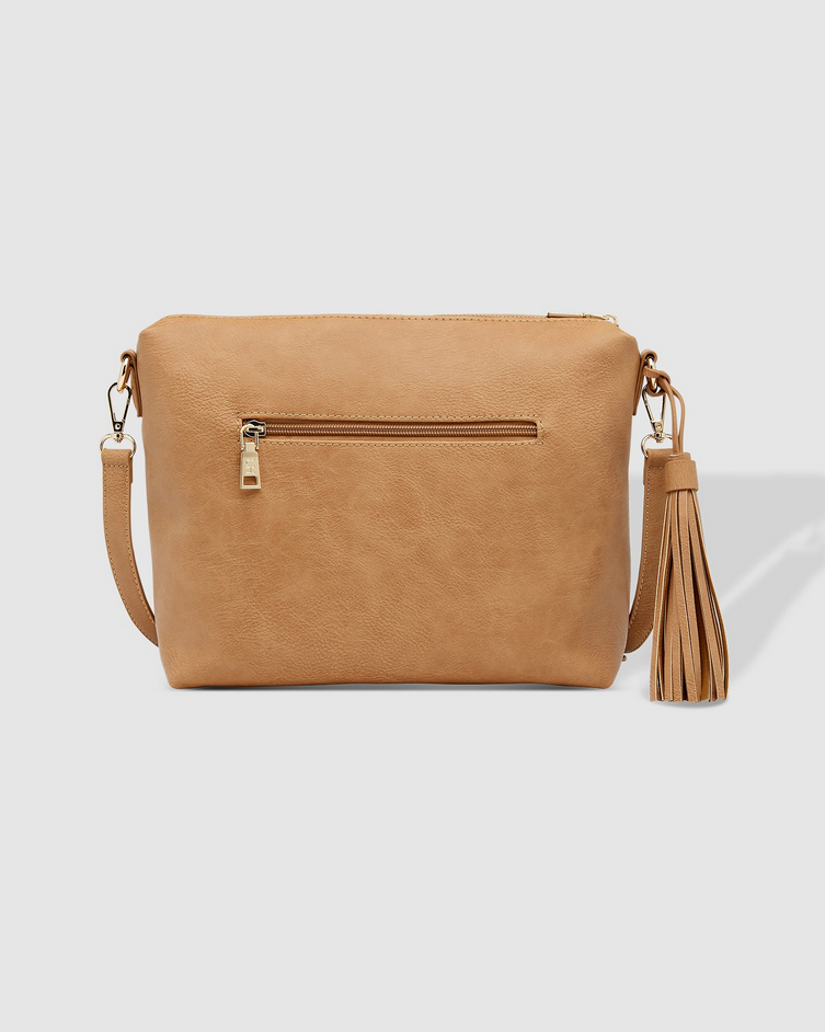 Louenhide Daisy Camel Stripe Crossbody Bag