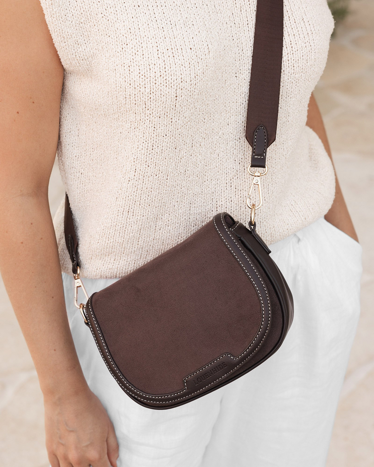 Louenhide Jade Chocolate Crossbody Bag