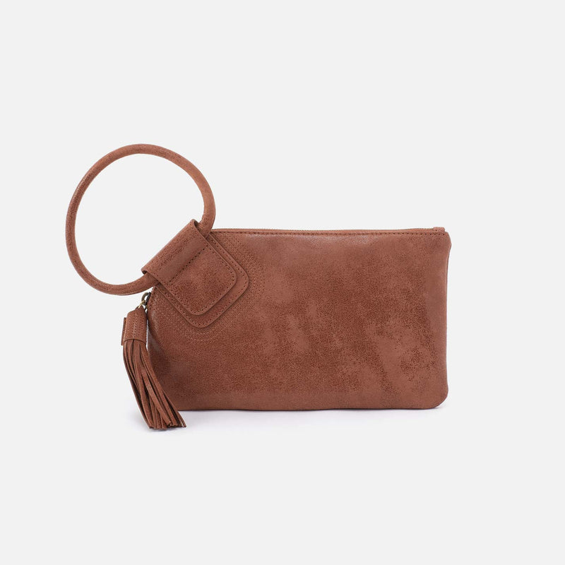 Hobo Sable Wristlet- Burnished Saddle