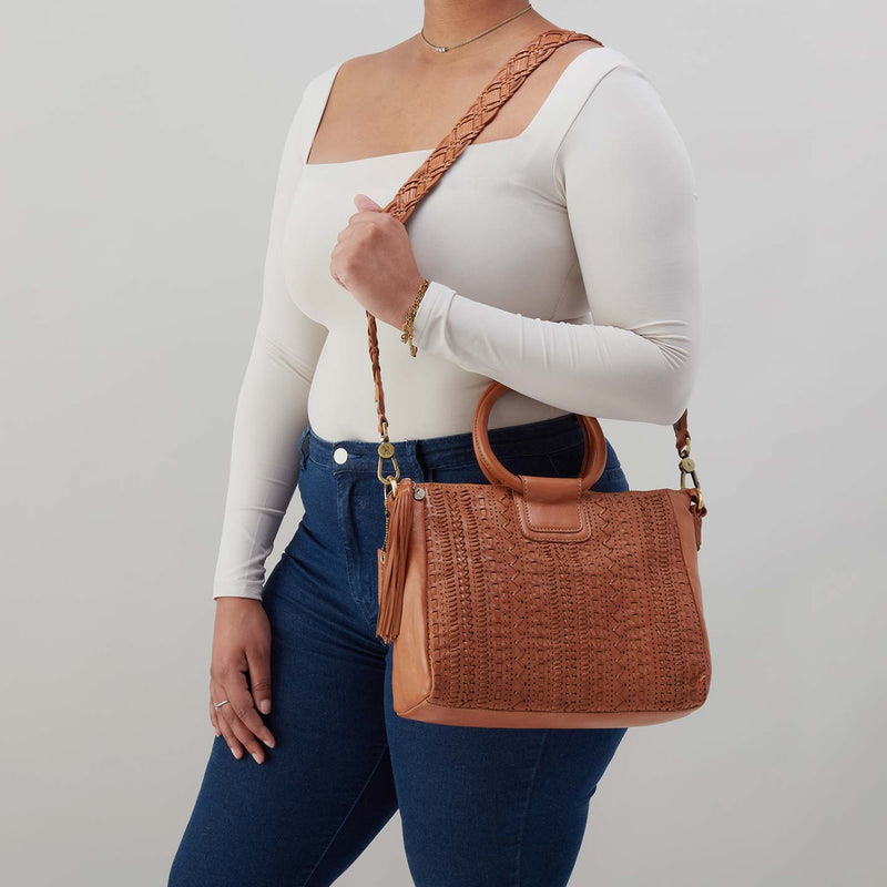 Hobo Sheila Medium Satchel- Harvest Wheat