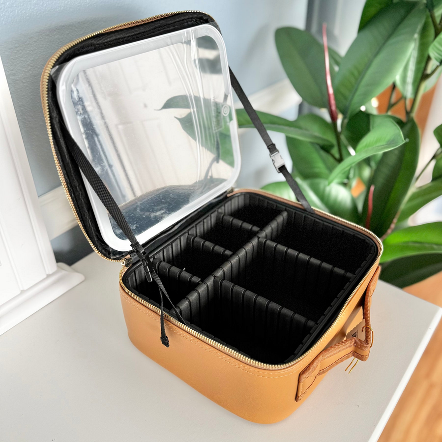 Coco Faux Leather Travel Makeup Bag