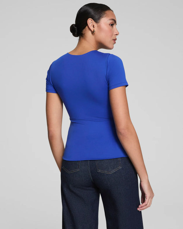 SPANX Smooth Jersey Cerulean Crewneck Tee