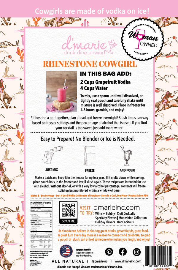 D'Marie Rhinesetone Cowgirl Slush Mix