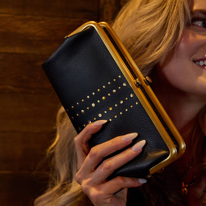 Hobo Lauren Clutch Wallet- Black
