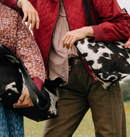 Noonday Modern Leather Cowhide Tote
