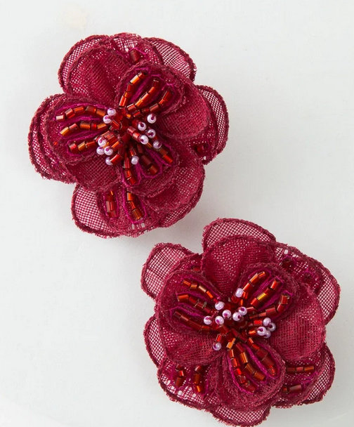 Noonday Organza Flower Earrings