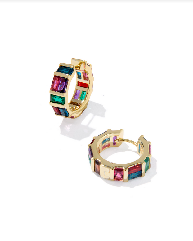 Kendra Scott Jamie Gold Multi Mix Huggie Earring