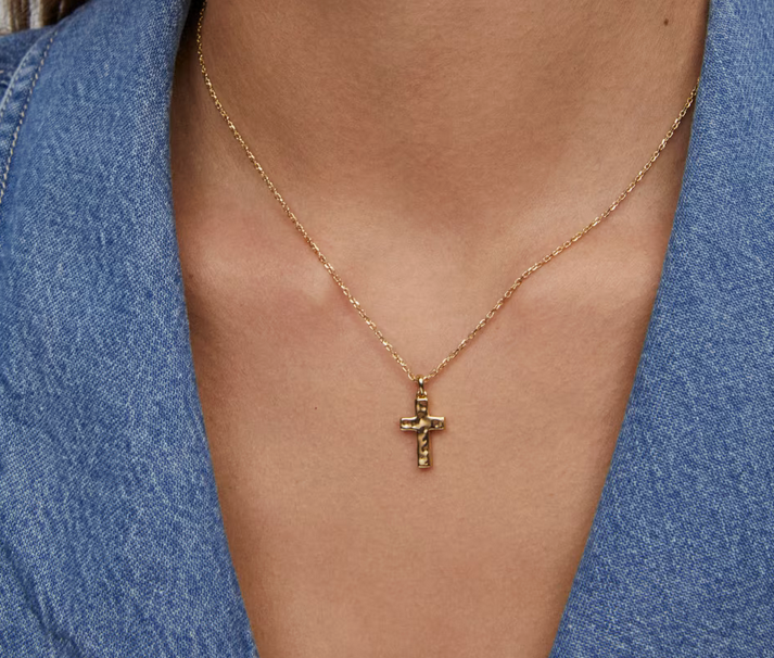 Kendra Scott Cross Pendant Necklace Gold
