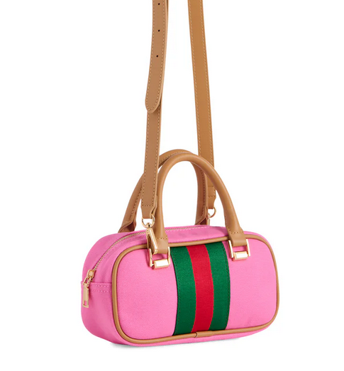 Scala Pink Stripe Crossbody