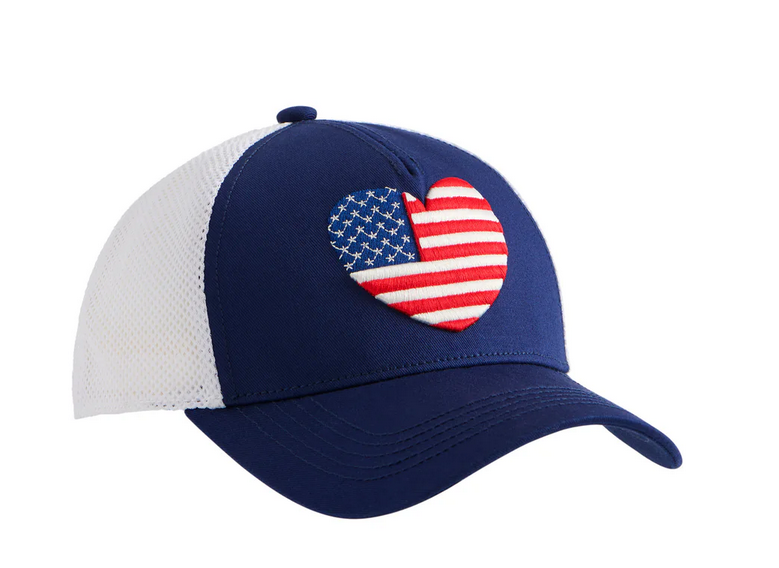 Heart Flag Trucker Hat