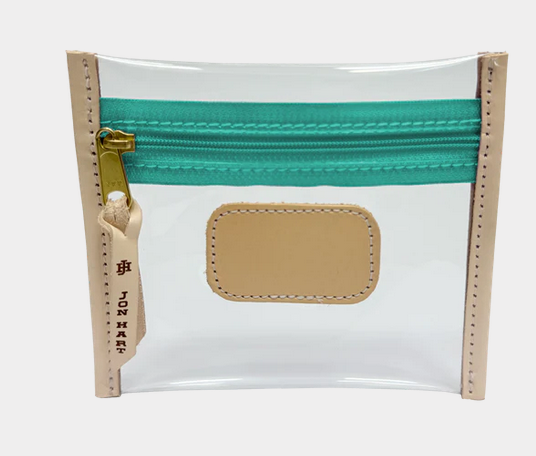 JH #604 Clear Pocket Pouch- Teal