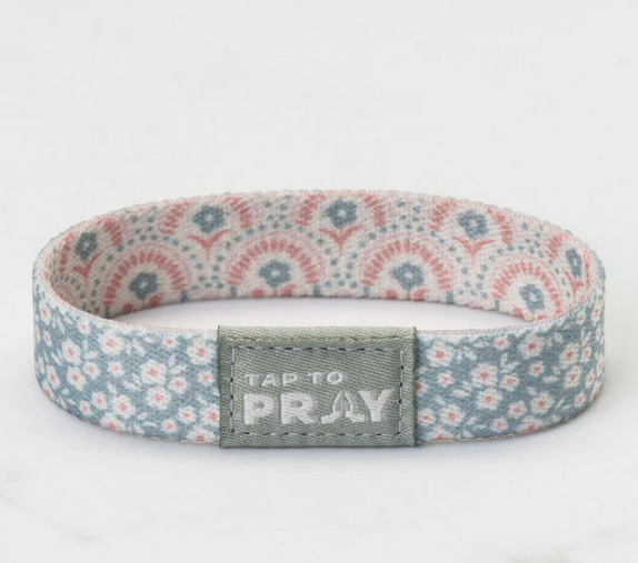 Tap To Pray Wristband- Boho Bouquet