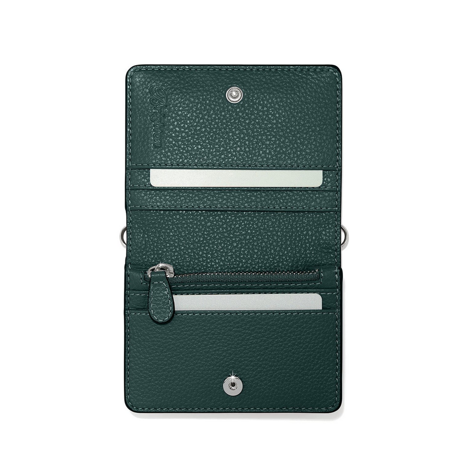 Brighton Jewel Green Interlok Harmony Small Wallet