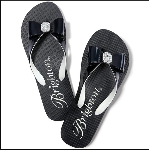 Brighton Bopeep Black Flip Flops