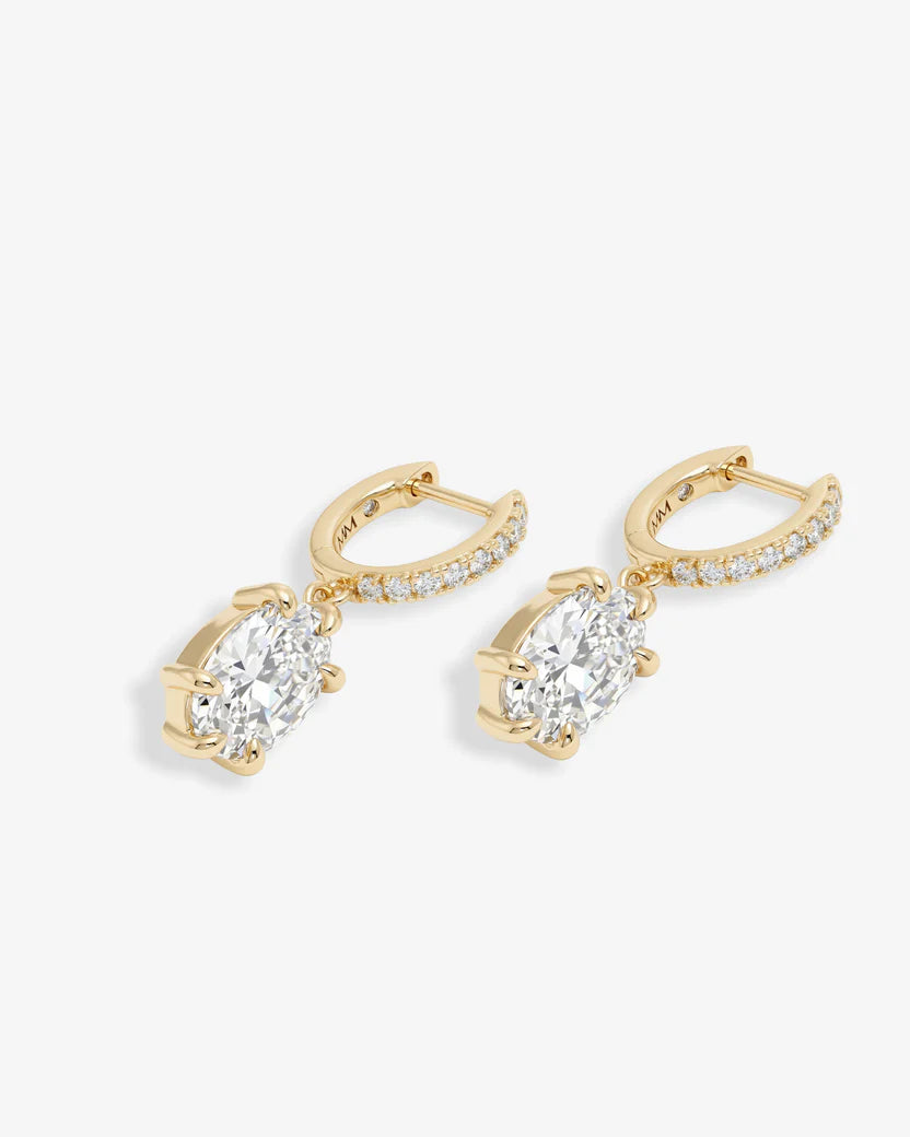 Melinda Maria Shes On Point Gold Earrings