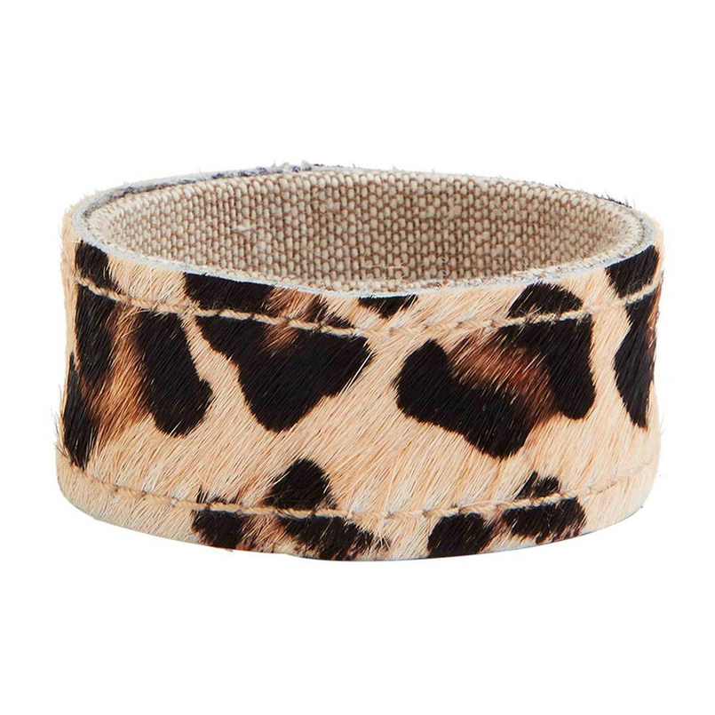 Cheetah Mohair Napkin Ring