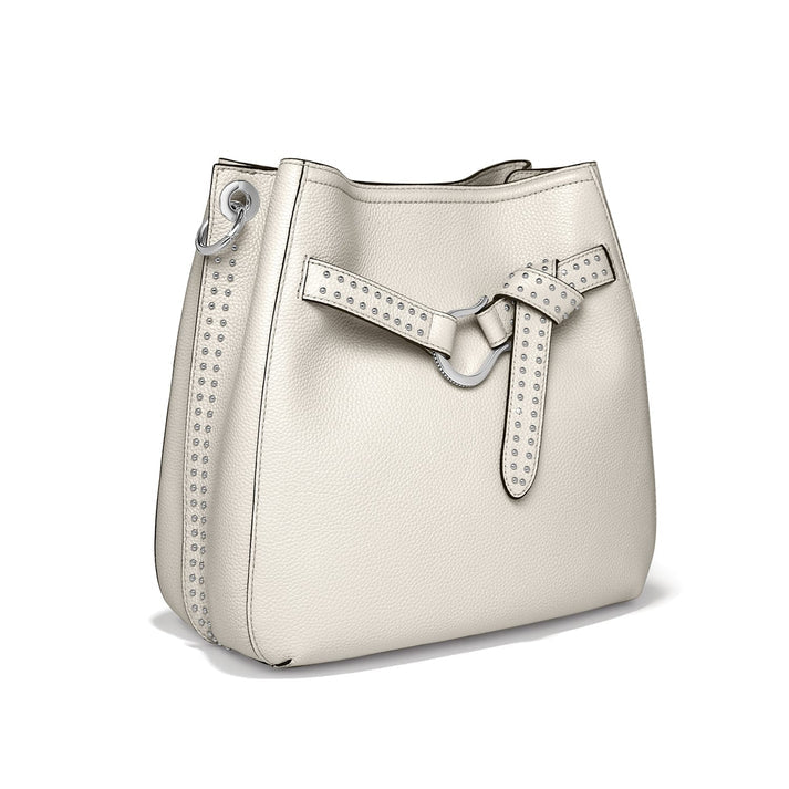 Brighton Cade Convertible Hobo Bag in Shoe White