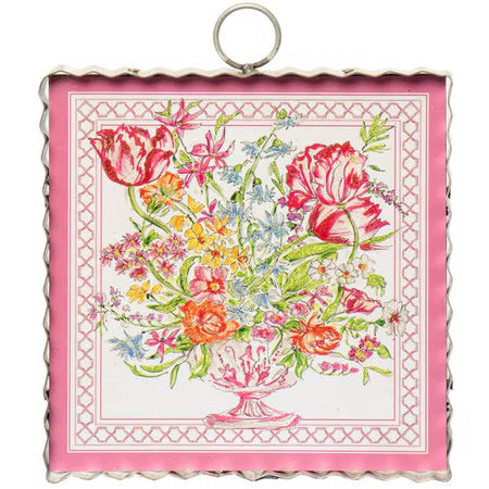 RTC Beck's Pink Floral Arrangement Sign