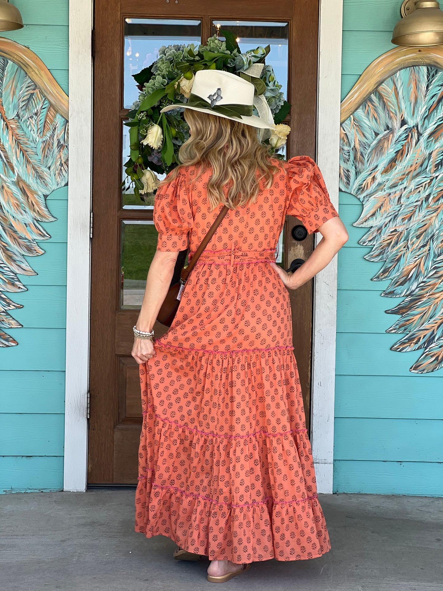 Coral Ashley Maxi Dress