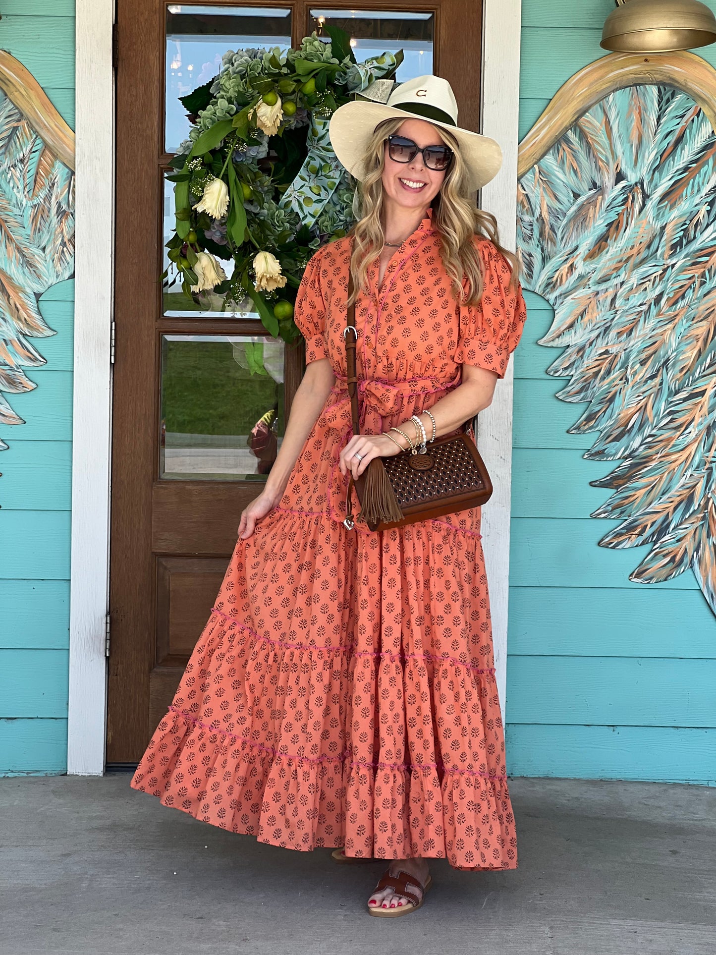 Coral Ashley Maxi Dress