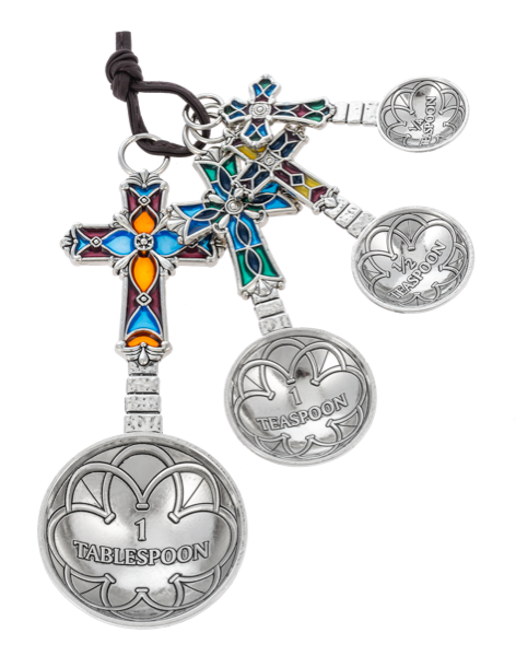 Enamel Cross Measuring Spoons
