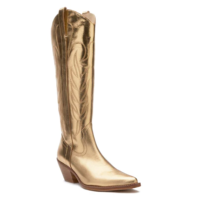 Matisse Agency Gold Metallic Tall Boots