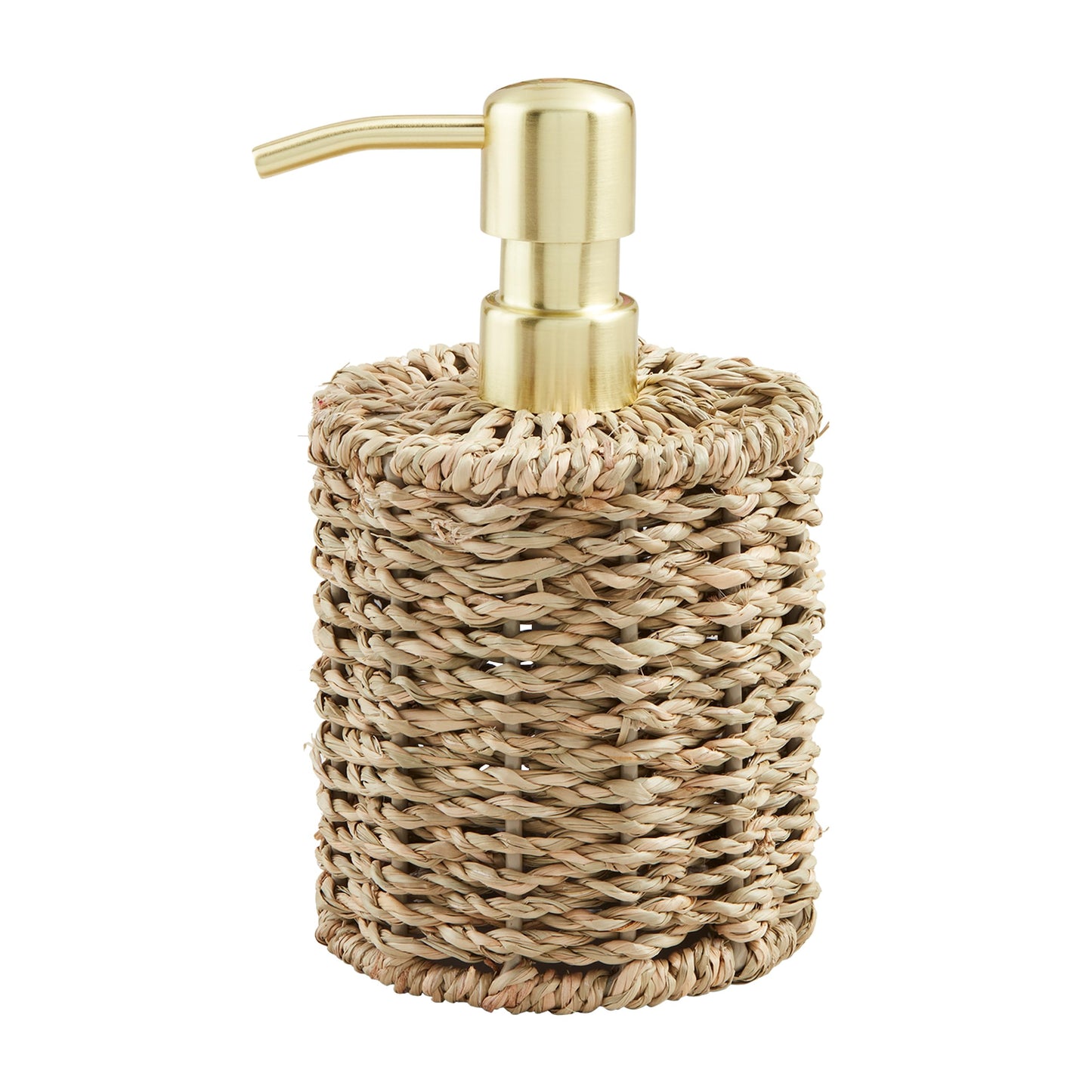 Brown Woven Seagrass Soap Pump