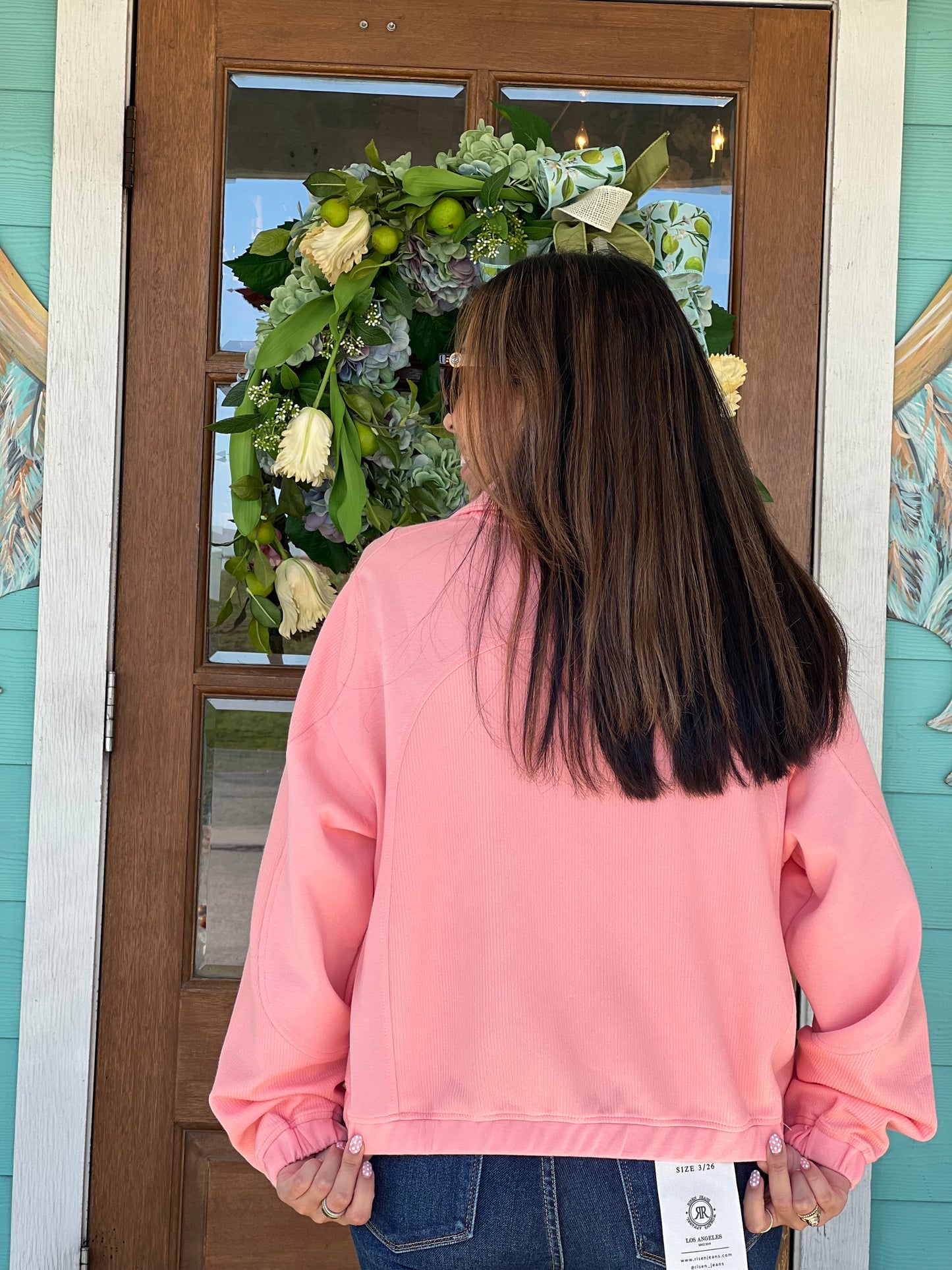 Coral Pullover Quarterzip