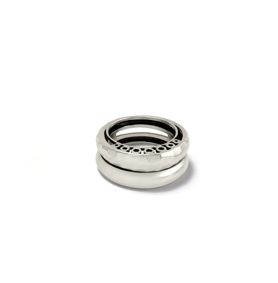 Brighton Inner Circle Double Ring Silver