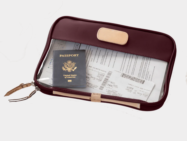 JH Clear Folio -- Burgundy