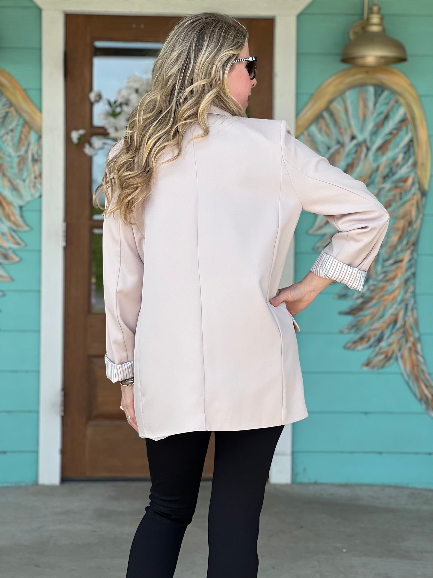 Oyster Stripe Lining Blazer