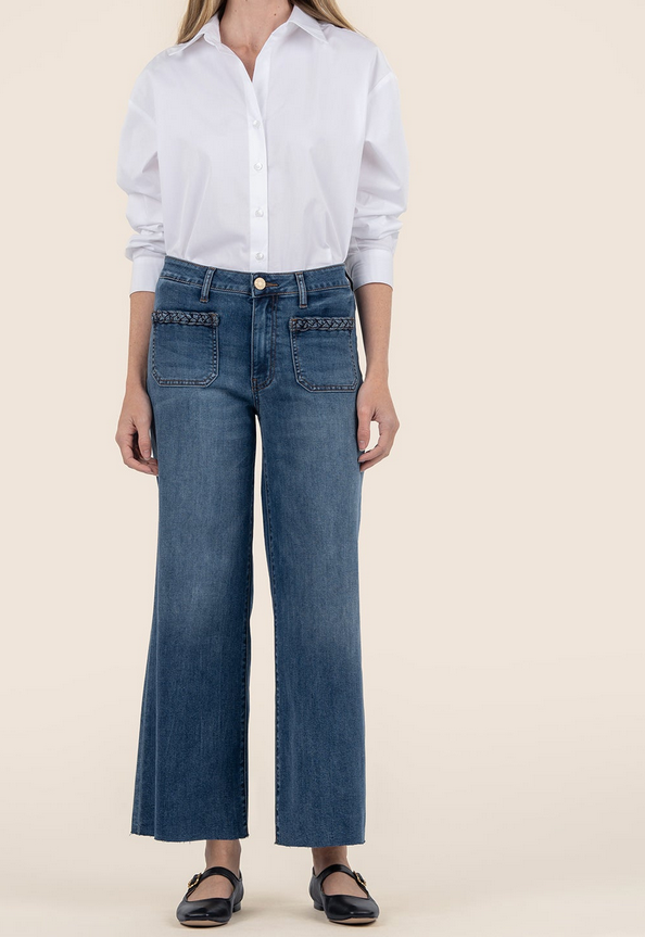 Kut Meg HR Wide Leg Demure Denim